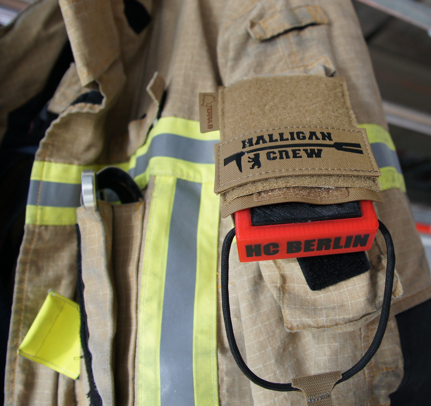 Halligan Crew Berlin Lasercut Patch Braun