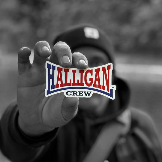 Halligan Crew Sticker Blue and Red