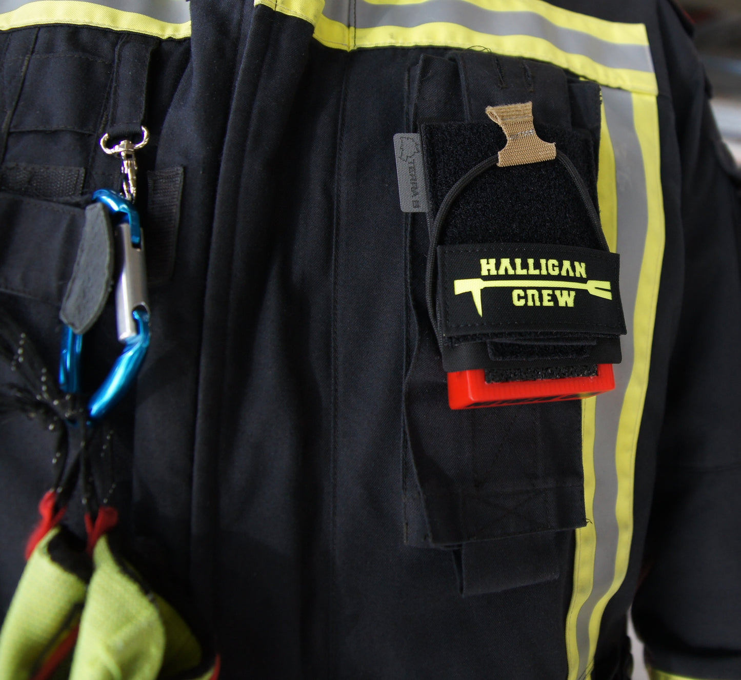 Halligan Crew Lasercut Patch Schwarz