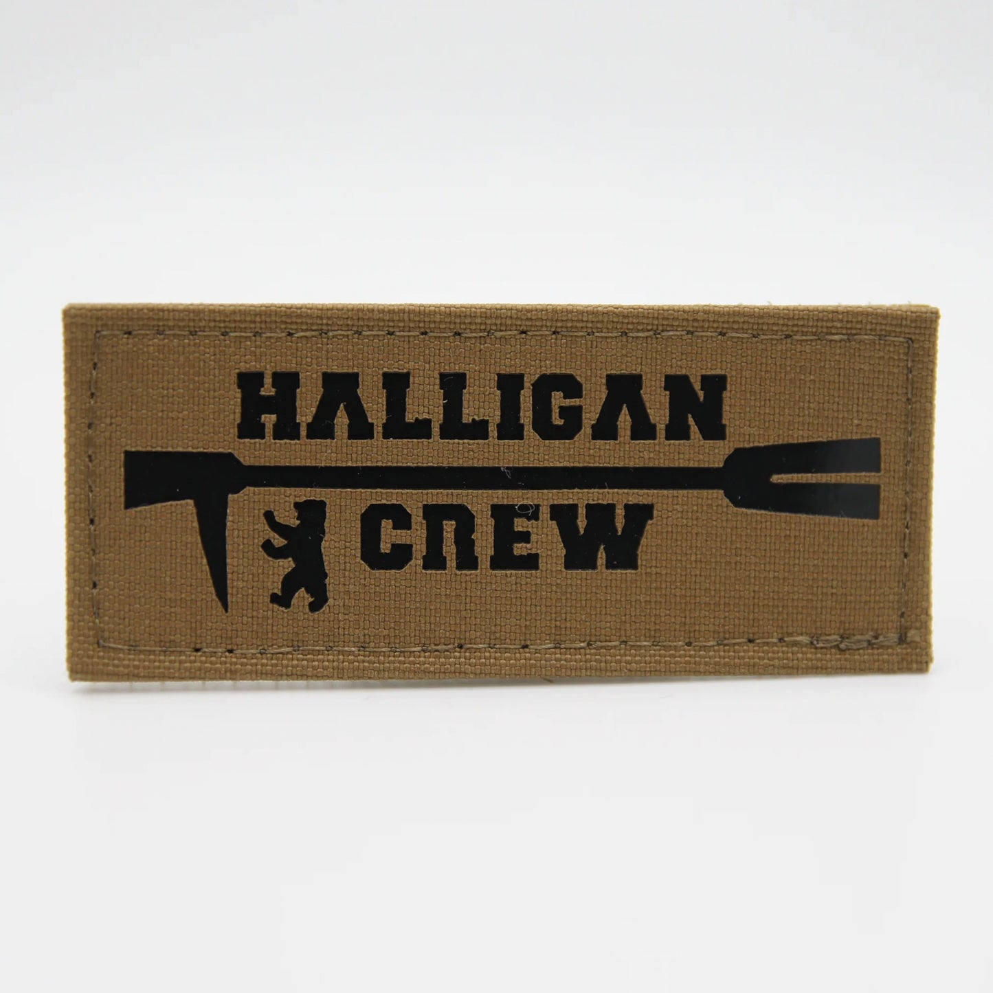 Halligan Crew Berlin Lasercut Patch Braun