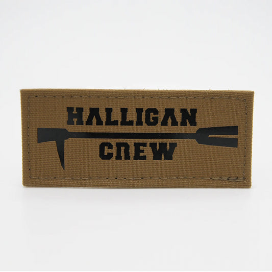 Halligan Crew Lasercut Patch Braun